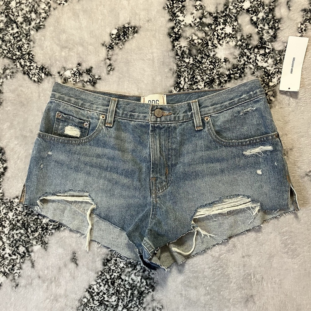 BDG Denim Short Shorts Womens Size 29 Blue Distressed Cut Off High Rise